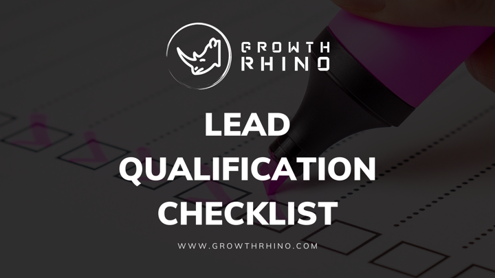 Lead Qualification Checklist