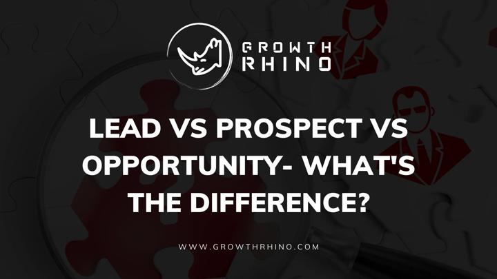 Lead vs Prospect vs Opportunity