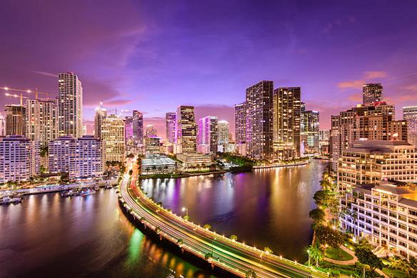 Miami Night view