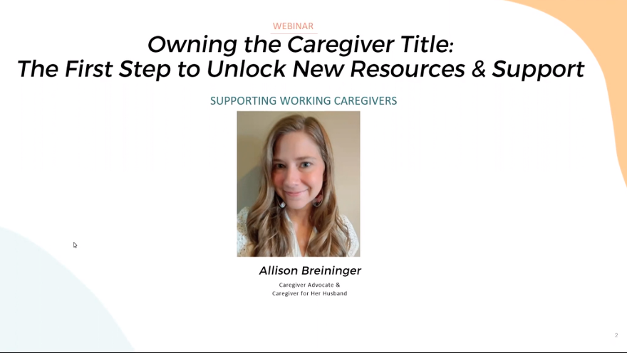 Watch: Owning the Caregiver Title