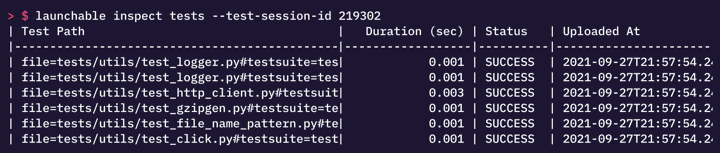 Inspect Test Results with the Launchable CLI