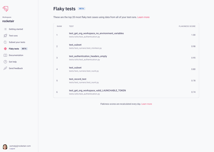 Flaky Tests Insights