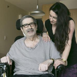 Caregiver with her father