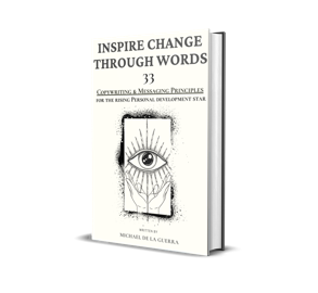 Inspire Change Through Words book cover.