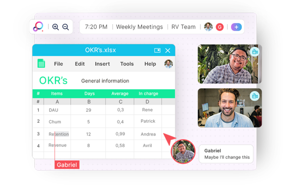 Message team members
