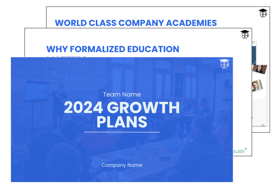 corporate academy pitch template image