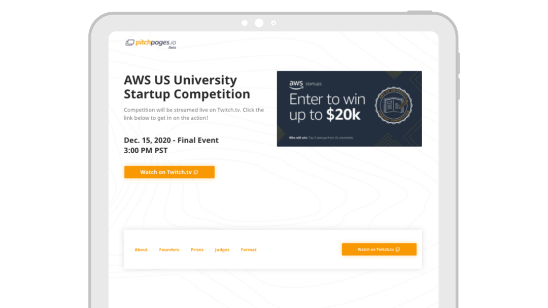 AWS Event Page