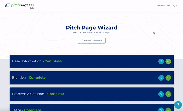 Screen Record Page Wizard