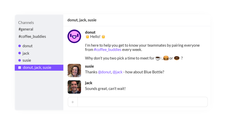 The Donut app for Slack