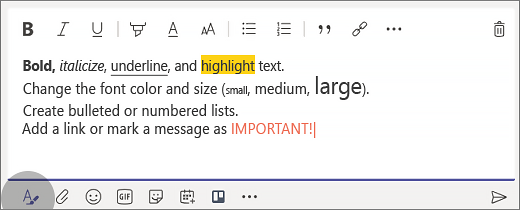 Microsoft Teams Tips and Tricks - Rich Text Editing