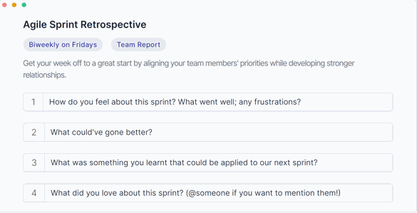 ScrumGenius Sprint Retrospective