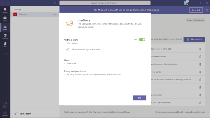 UserVoice for Microsoft Teams