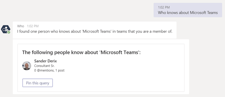 Microsoft Teams Tips and Tricks - the Who Bot