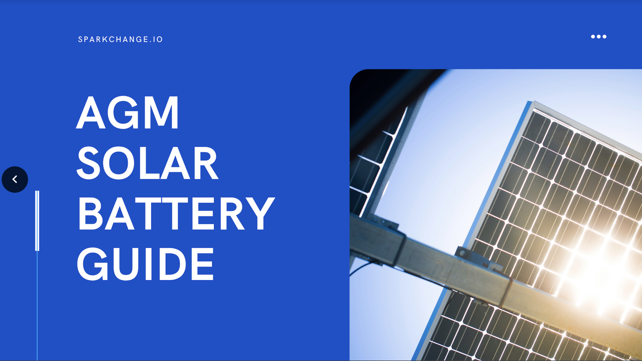 AGM Solar Battery Guide | Spark Change