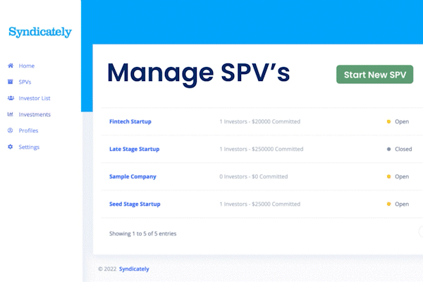 Manage SPV