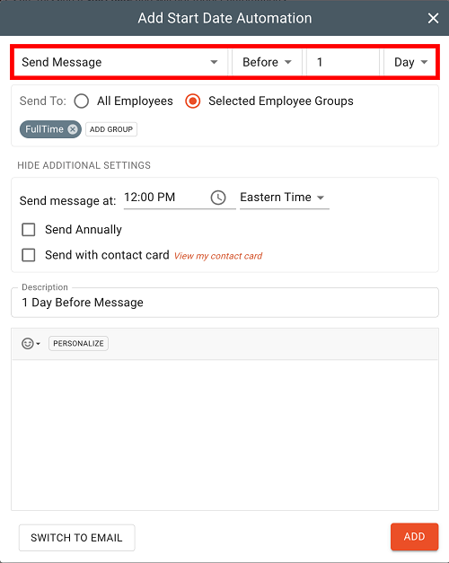 scheduling automations in team engine