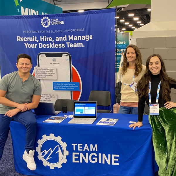 Team Engine at a conference