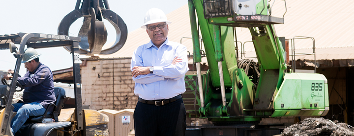 Allied Alloys blue-collar employee working