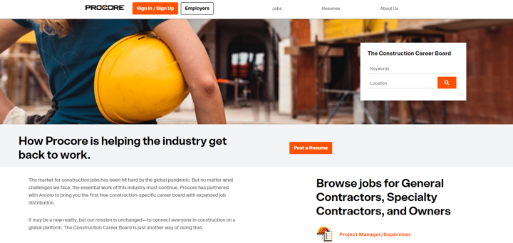 Best Construction Worker Job Boards