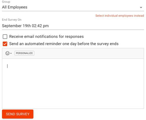 Create a Text Employee Survey
