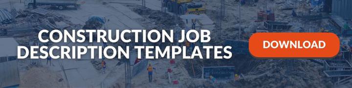 construction job description templates