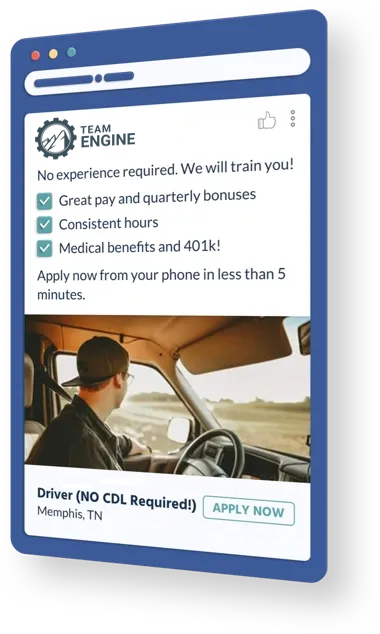 Team Engine facebook ads