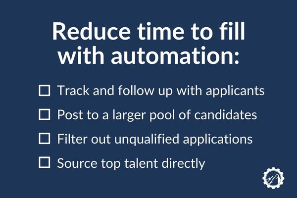 Reduce time to fill with automation: