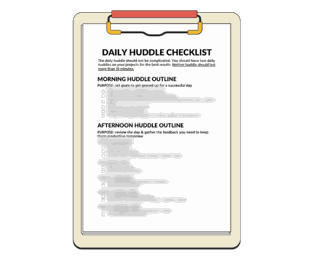 Daily Huddle Checklist for Construction Sites