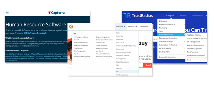 G2 vs TrustRadius vs Capterra