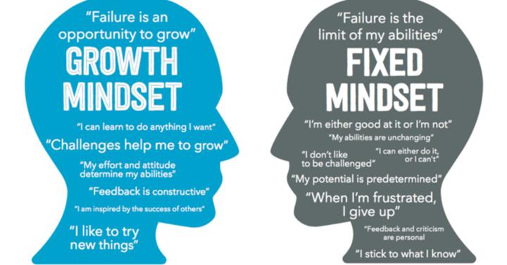 fixed vs growth mindset thoughts