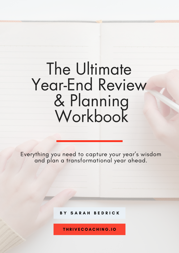 year-end review & reflection workbook cover