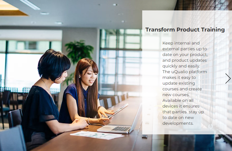 Transform product training
