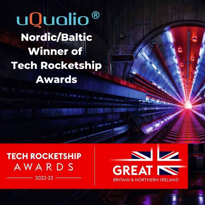 uQualio awarded Nordic/Baltic Winner of Tech Rocketship Awards
