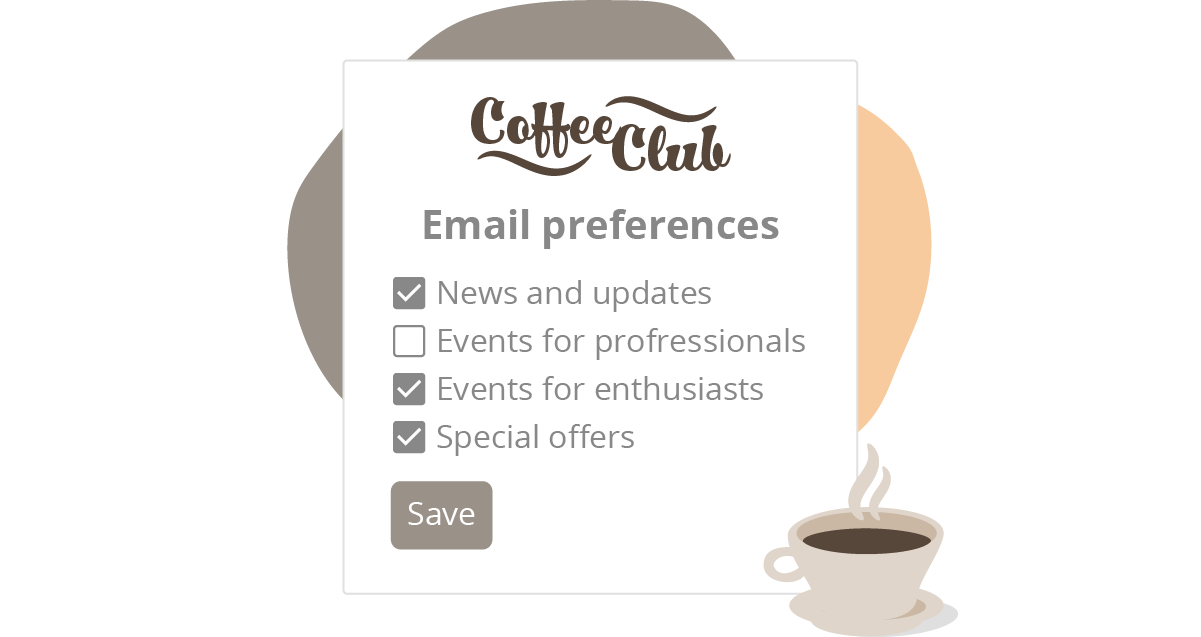 Email preferences