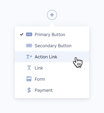 actions menu