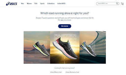 Asics shoe finder