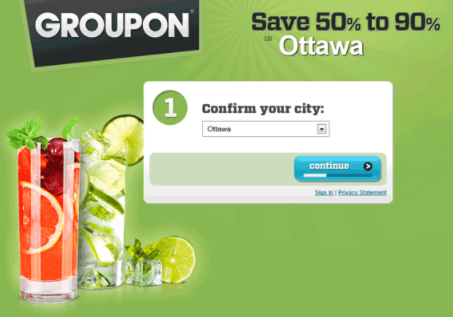 groupon dynamic content example