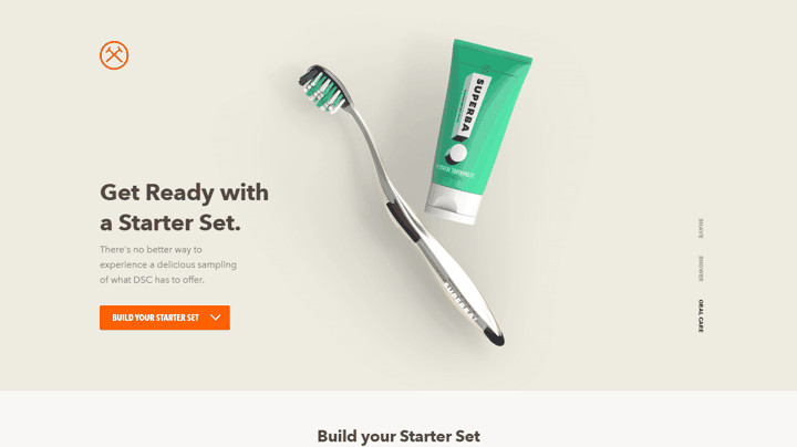 Dollar Shave Club Landing Page