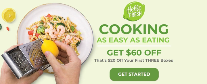 Hello Fresh Landing Page