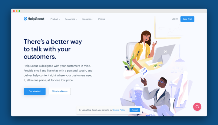 HelpScout Homepage