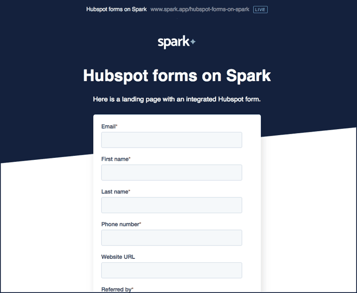 Hubspot forms render