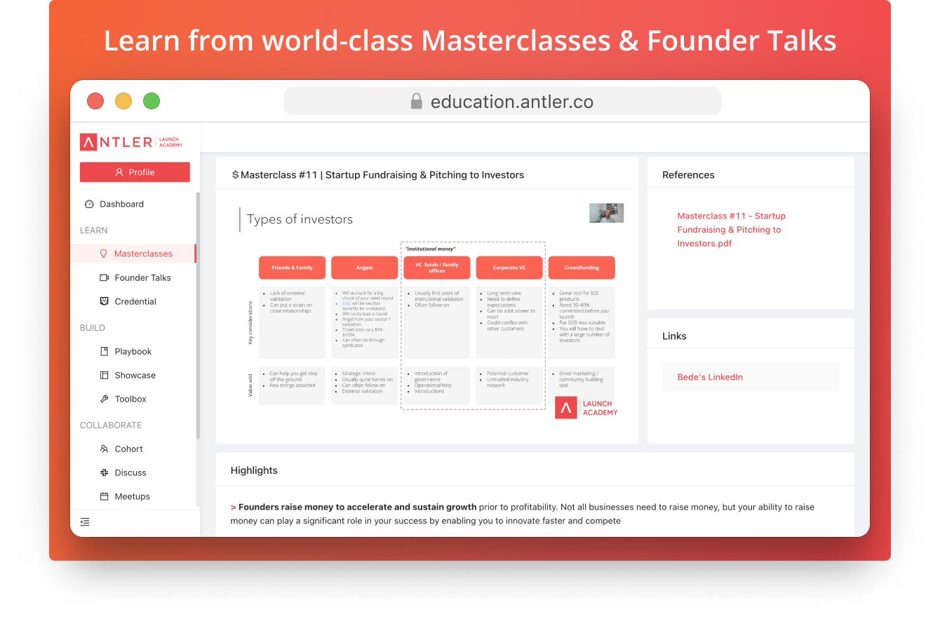 Case Study: The Antler Launch Academy