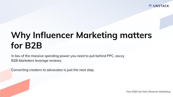 Why Influencer Marketing Matters for B2B