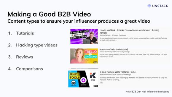 Good Influencer Marketing Video