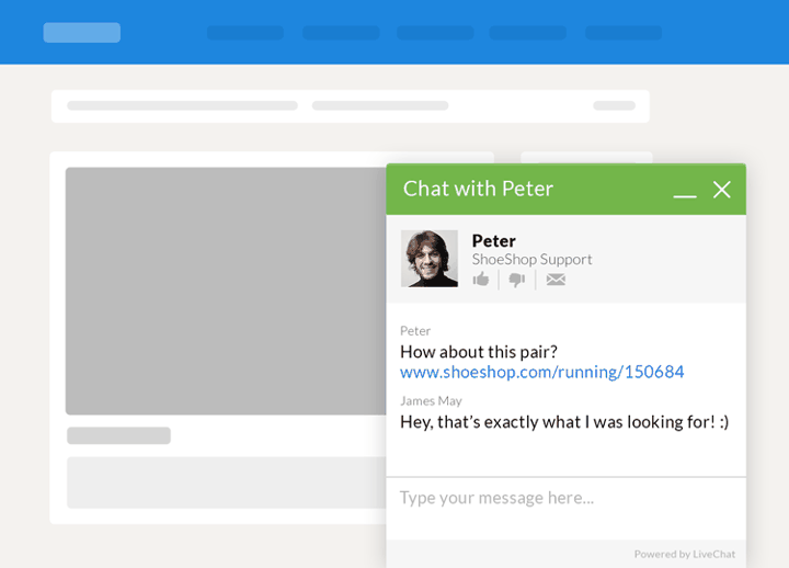 live chat box