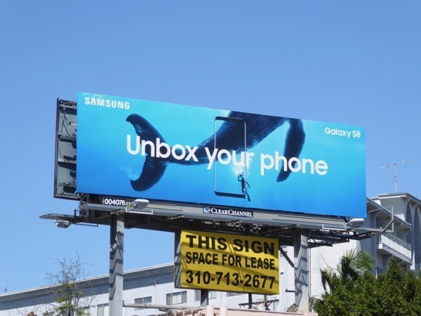 offline branding example billboard from Samsung