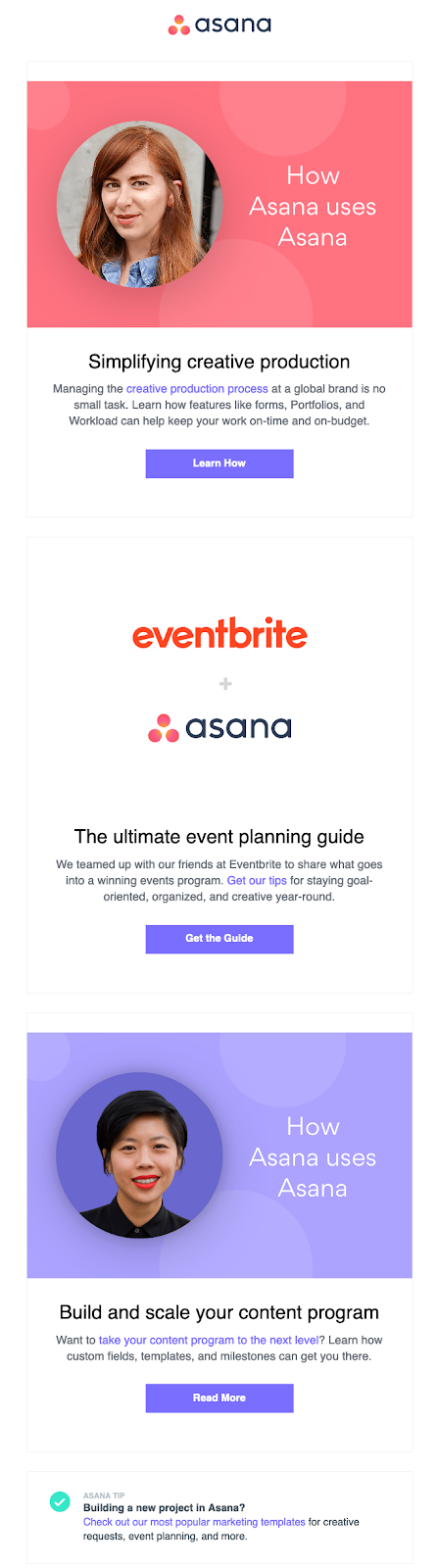 onboarding email example from asana