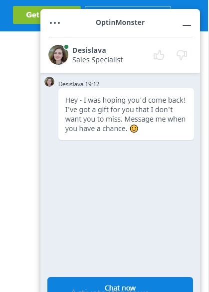 OptinMonster Customer Chat