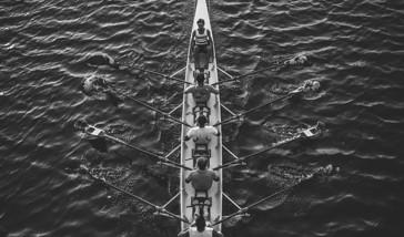 rowing in sync