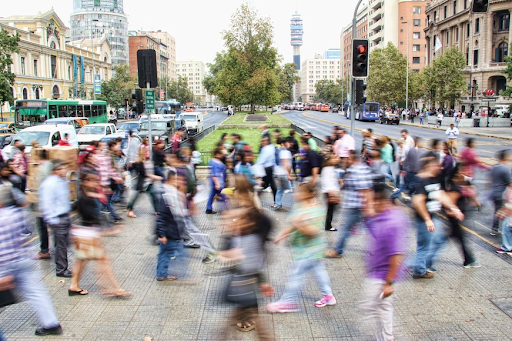 People walking